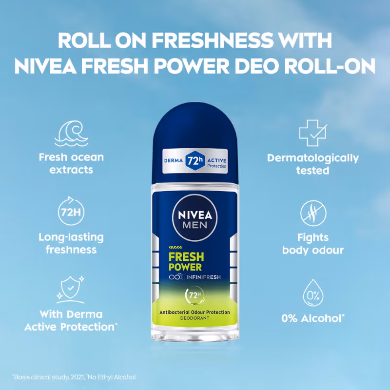 Nivea Men - Fresh Power - Deodorant Roll On