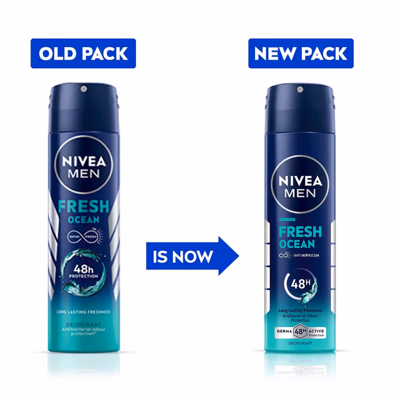 Nivea Men - Fresh Ocean - Deodorant, 48h Long lasting Freshness