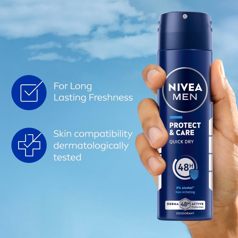 Nivea Men - Protect & Care - Deodorant - 48H Long lasting Freshness