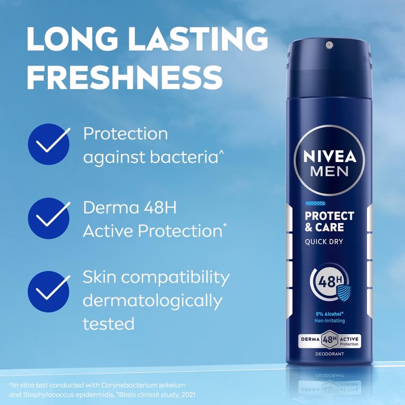 Nivea Men - Protect & Care - Deodorant - 48H Long lasting Freshness