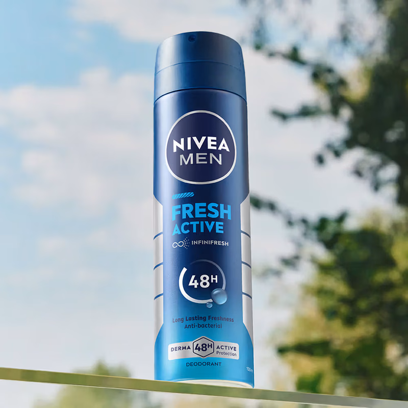 Nivea Men - Fresh Active - Deodorant, - 48h Long lasting Freshness