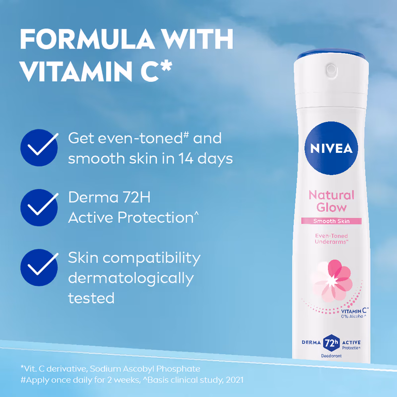 Nivea - Natural Glow - Smooth Skin - Even Tone Underarms & 72H Odour Protection