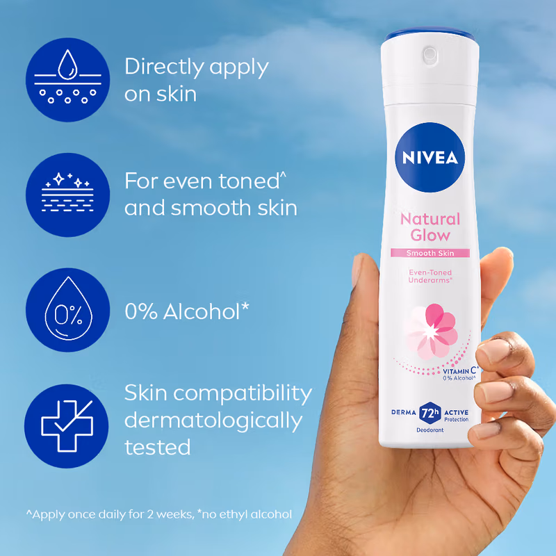 Nivea - Natural Glow - Smooth Skin - Even Tone Underarms & 72H Odour Protection