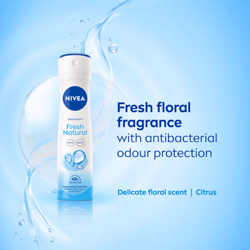 Nivea - Fresh Natural -Infini Fresh- Smooth Skin-48H Odour Protection