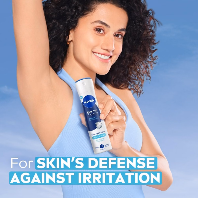 Nivea - Derma Control - Defend - Deodorant Spray | 0% Alcohol Deodorant
