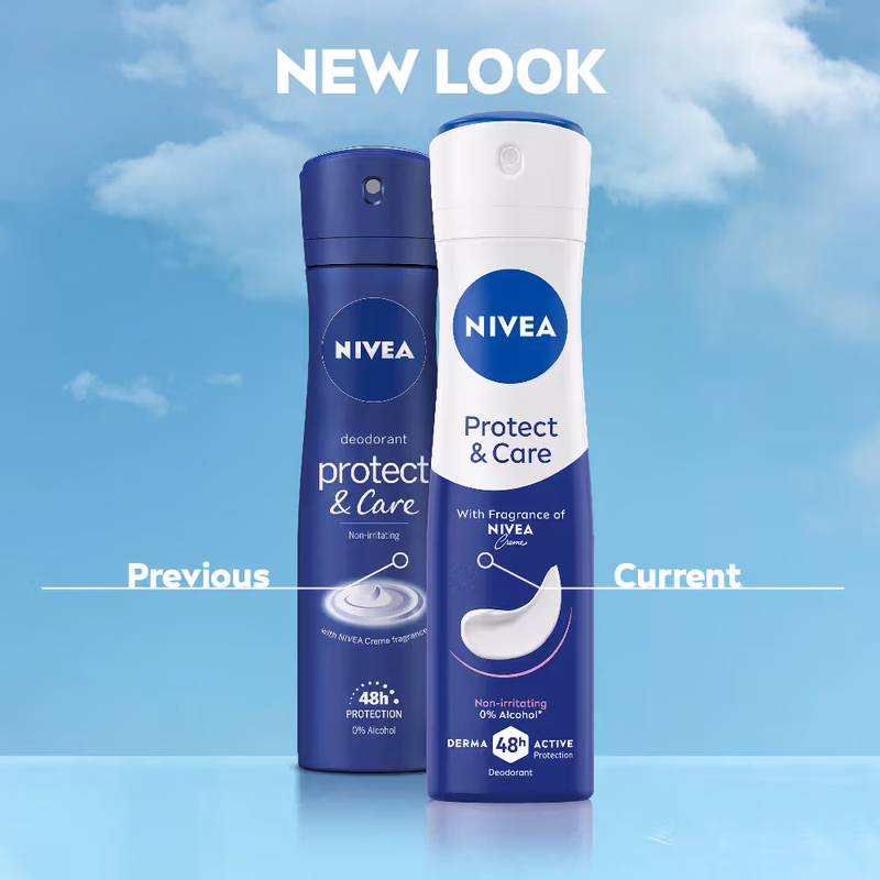 Nivea - Protect & Care - Creme Fragrance-Non-Irritating & 48h Protection - Deodorant