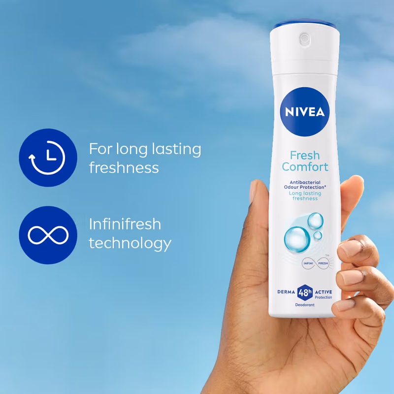 Nivea - Fresh Comfort - Deodorant, - Long Lasting Freshness & 48h Protection