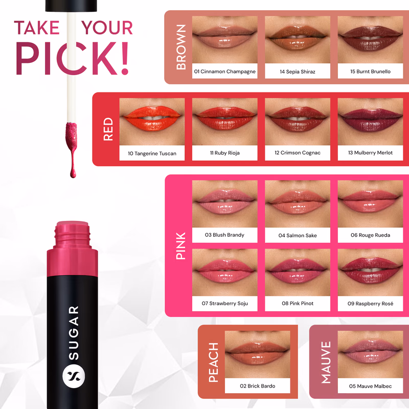 Sugar - Strawberry Soju - Partner In-Shine -Transferproof - Glossy Lipstick