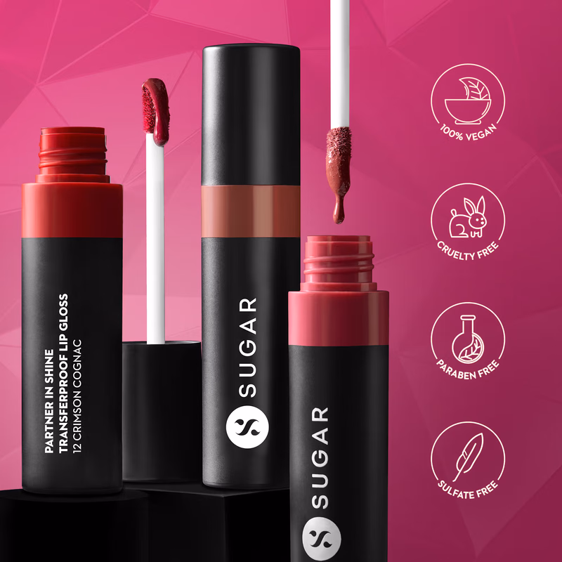Sugar - Sepia Shiraz - Partner In Shine - Transferproof Glossy Lipstick