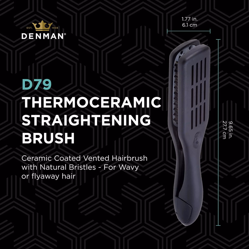 Denman - D-79 - Thermo Straightening Brush (Boar Bristles)