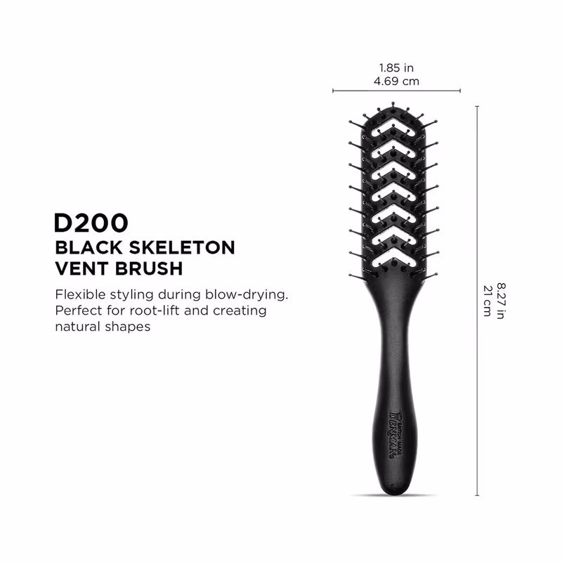 Denman - D200 - Black - Hyflex Vent Brush