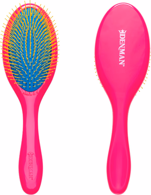 Denman - D-93 - Tangle Tamer Gentle - Detangling Brush - Pink/Blue/Yellow