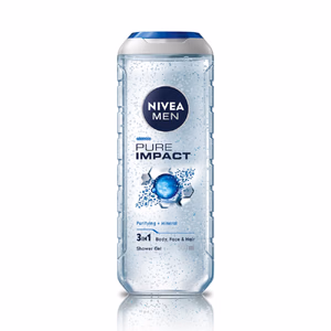 Nivea Men - Pure Impact - Shower Gel for Face, Body & Hair