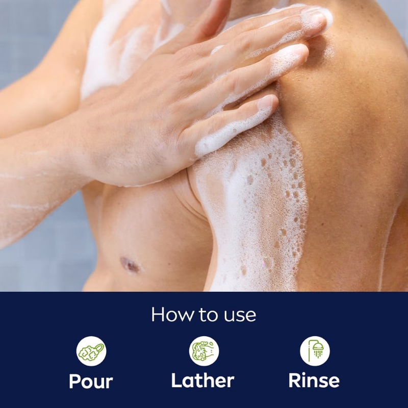Nivea Men - Active Clean - Stimulating+Active Charcoal-Shower Gel for Body, Face & Hair