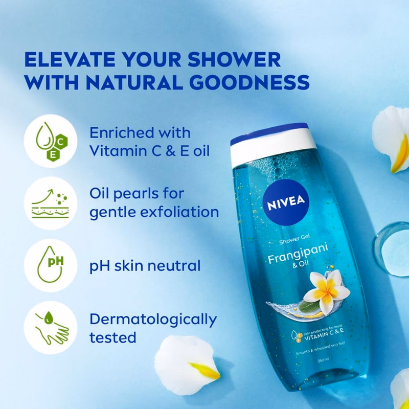 Nivea - Frangipani & Oil - Shower Gel - Body Wash