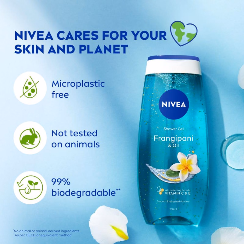 Nivea - Frangipani & Oil - Shower Gel - Body Wash
