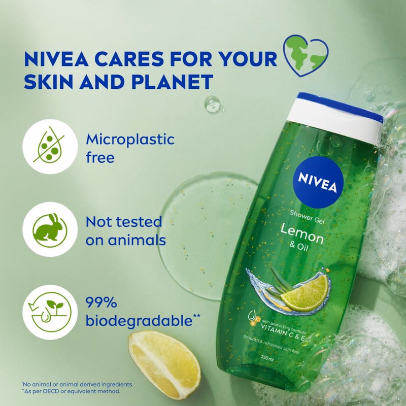 Nivea - Lemon & Oil - Shower Gel - Body Wash