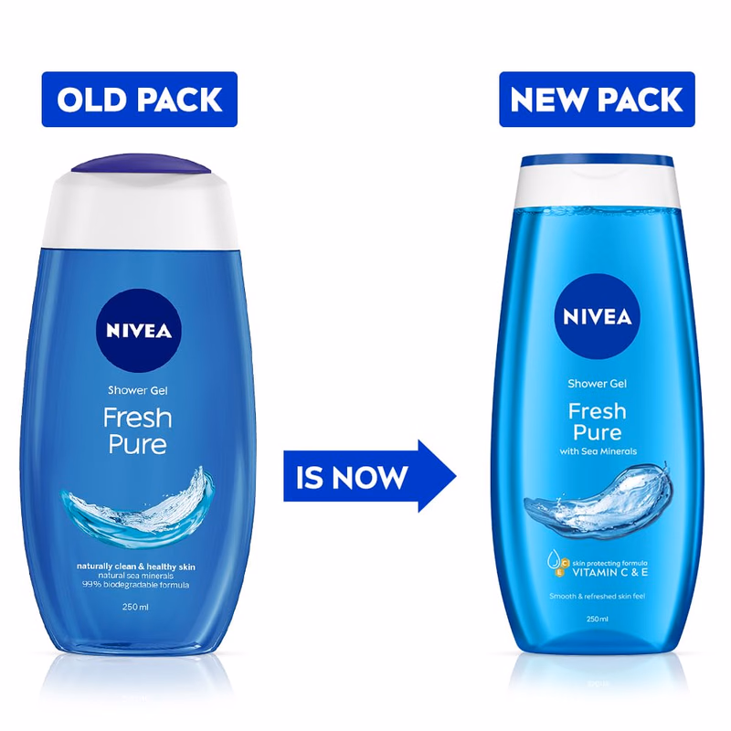 Nivea - Fresh Pure - Shower Gel - Body Wash