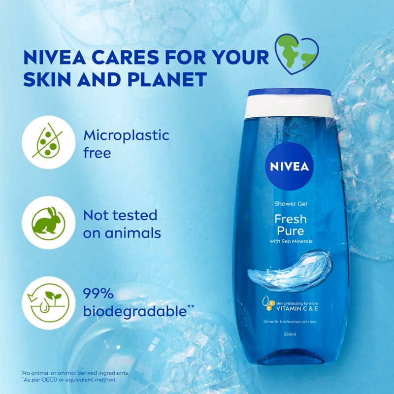 Nivea - Fresh Pure - Shower Gel - Body Wash