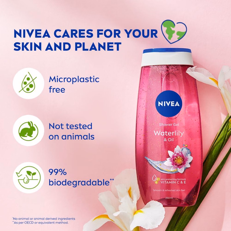 Nivea - Waterlily & Oil - Shower Gel - Body Wash
