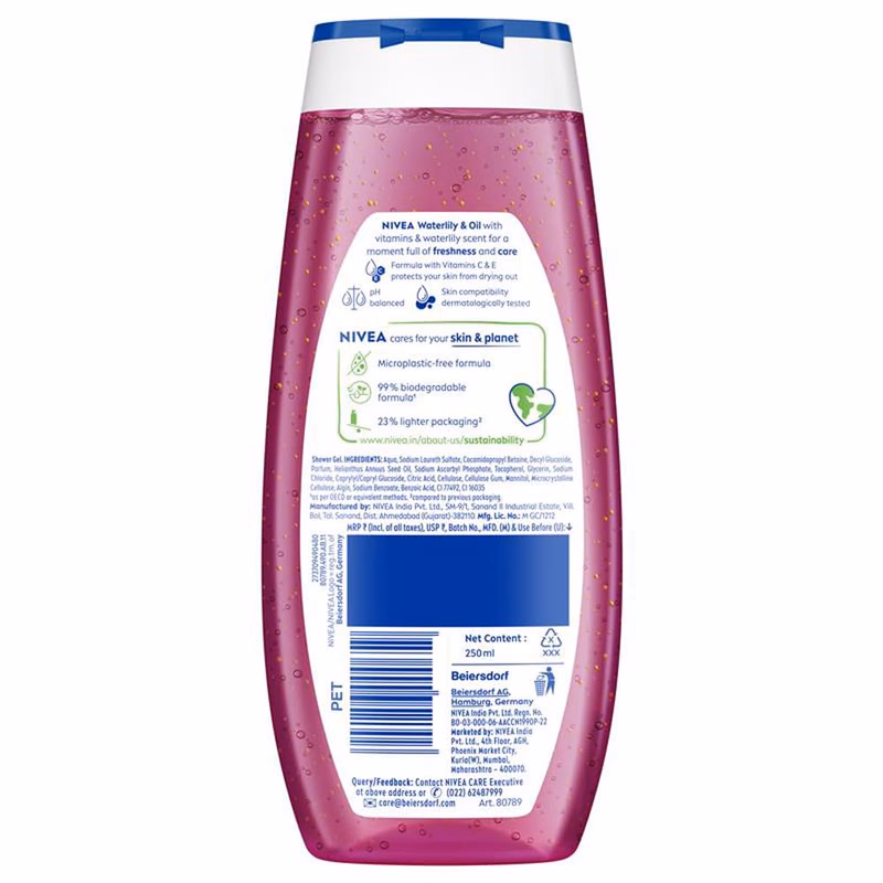 Nivea - Waterlily & Oil - Shower Gel - Body Wash