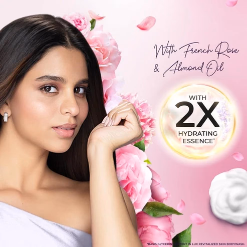 Lux - Soft Rose - French Rose And Almond Oil - Bodywash