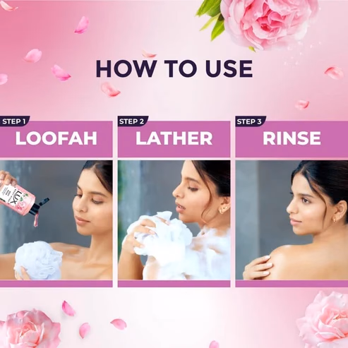 Lux - Soft Rose - French Rose And Almond Oil - Bodywash