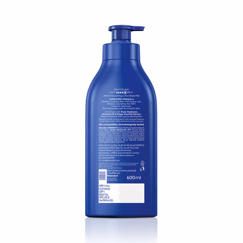 Nivea -  Body Milk - Nourishing Lotion