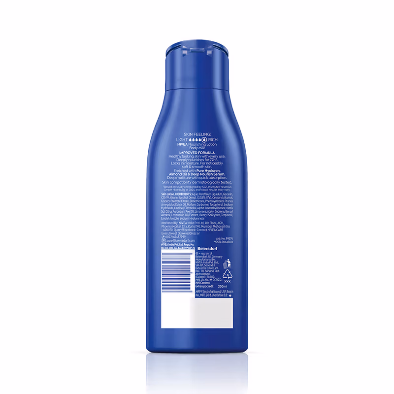 Nivea -  Body Milk - Nourishing Lotion
