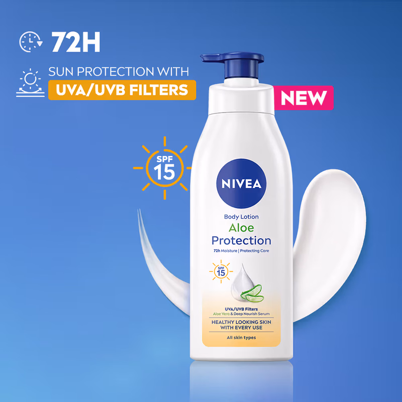 Nivea - Aloe Protection - Sunscreen lotion with SPF 15 - 48H Moisturization