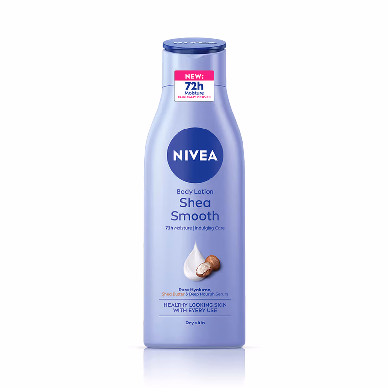 Nivea - Shea Smooth - Body Milk - 5 in 1 Complete Care - 48H Moisturised Skin (Dry Skin)
