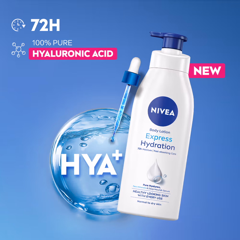 Nivea - Express Hydration - Body Lotion - with Sea Minerals - 5 in 1 Comlete Care for 48H Moisturization