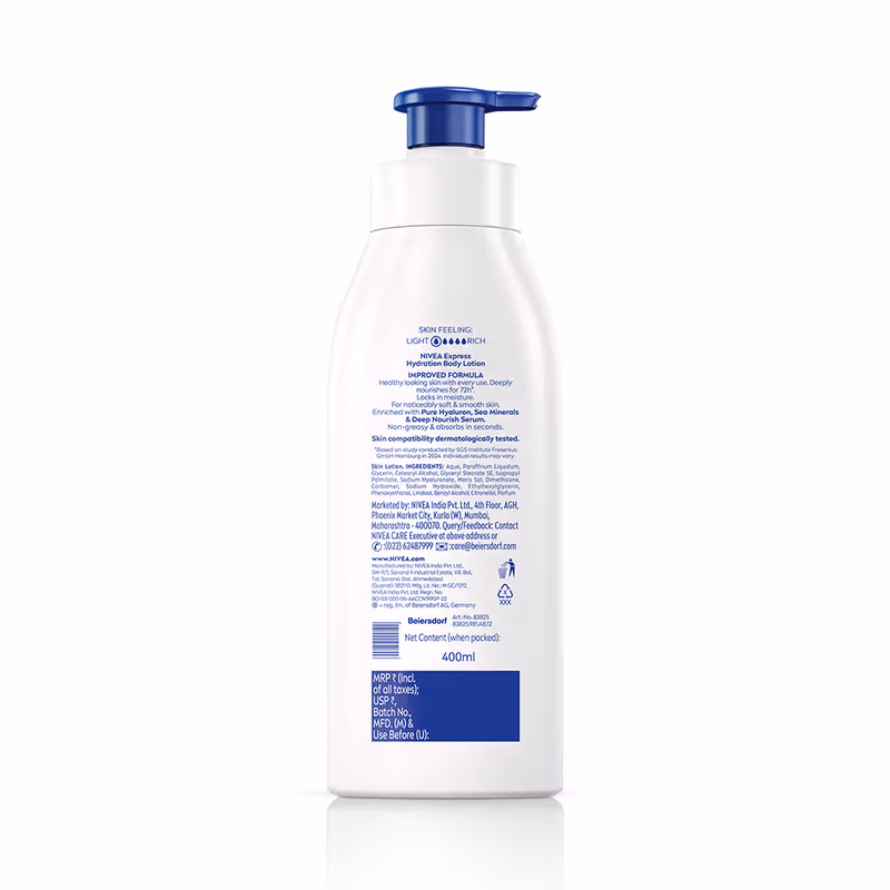 Nivea - Express Hydration - Body Lotion - with Sea Minerals - 5 in 1 Comlete Care for 48H Moisturization