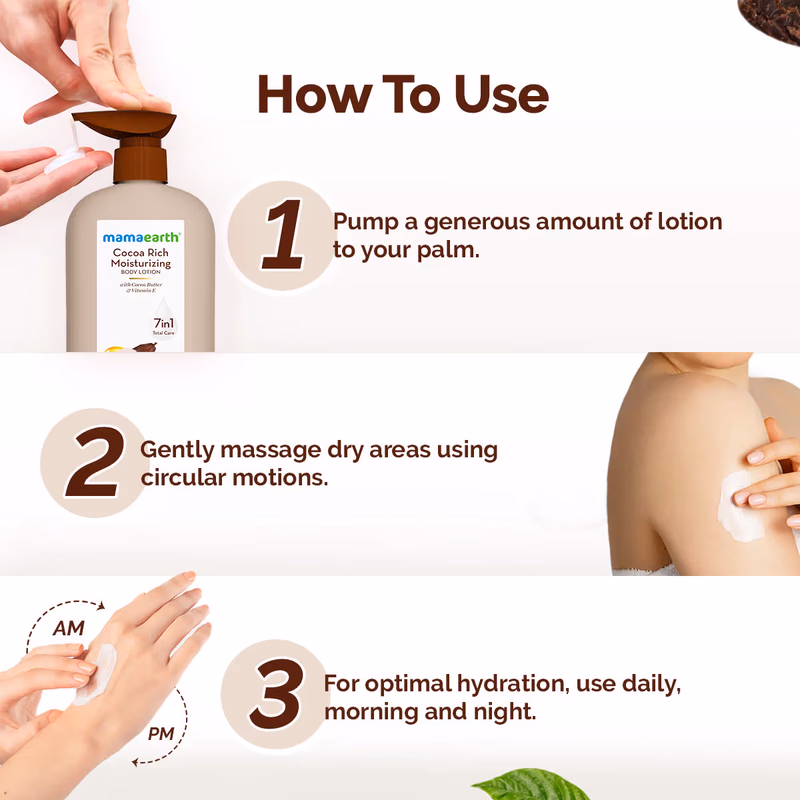 Mamaearth - Cocoa Rich Moisturizing - Body Lotion