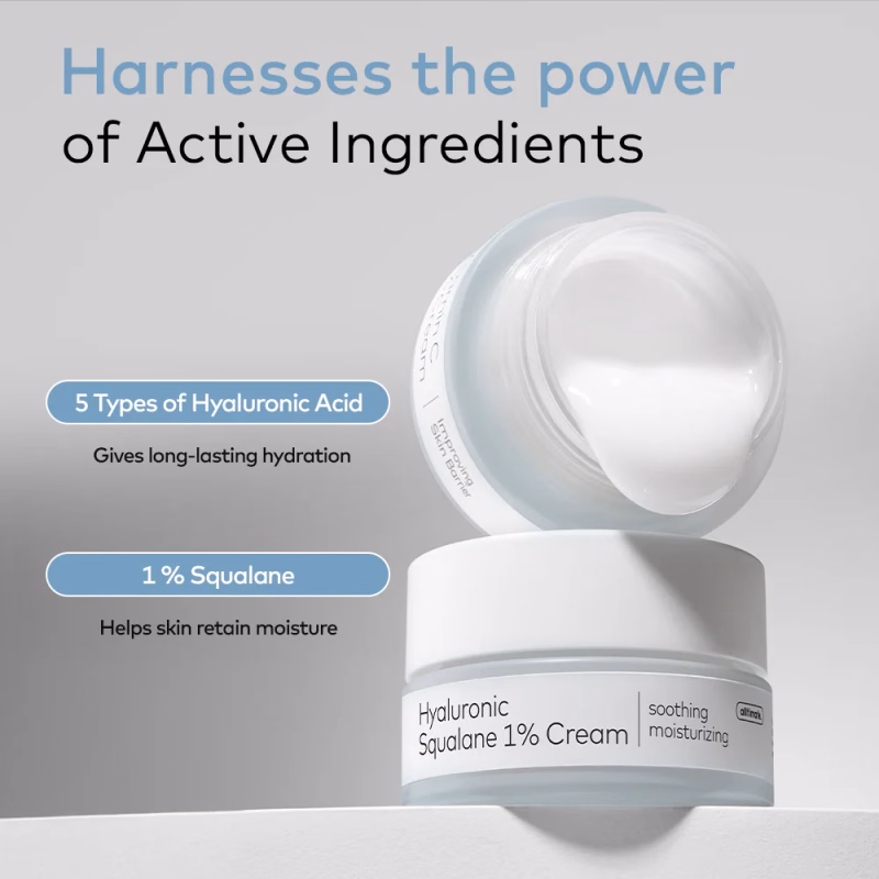 The Face Shop - Soothing Moisturizing - Alltimate Hyaluronic Squalane 1% Cream