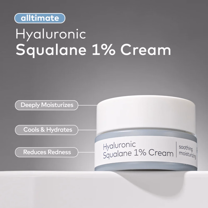 The Face Shop - Soothing Moisturizing - Alltimate Hyaluronic Squalane 1% Cream
