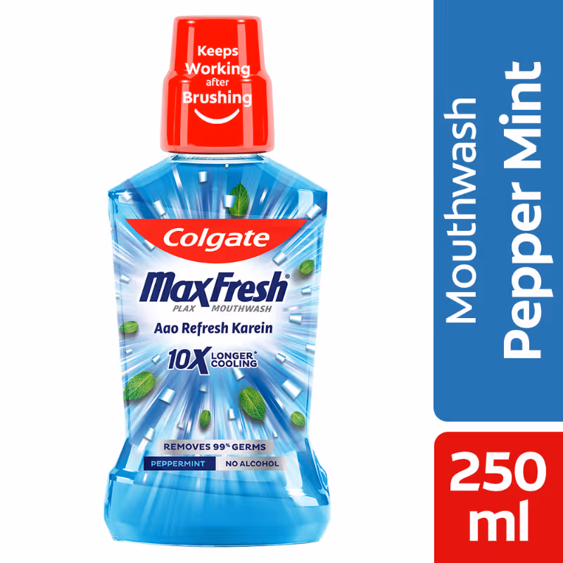 Colgate - Pepper Mint - Maxfresh - Plax Antibacterial - Mouthwash