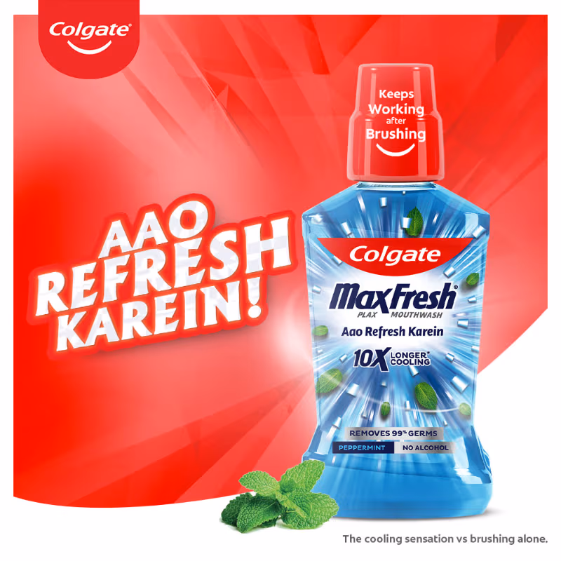 Colgate - Pepper Mint - Maxfresh - Plax Antibacterial - Mouthwash