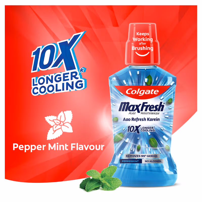 Colgate - Pepper Mint - Maxfresh - Plax Antibacterial - Mouthwash