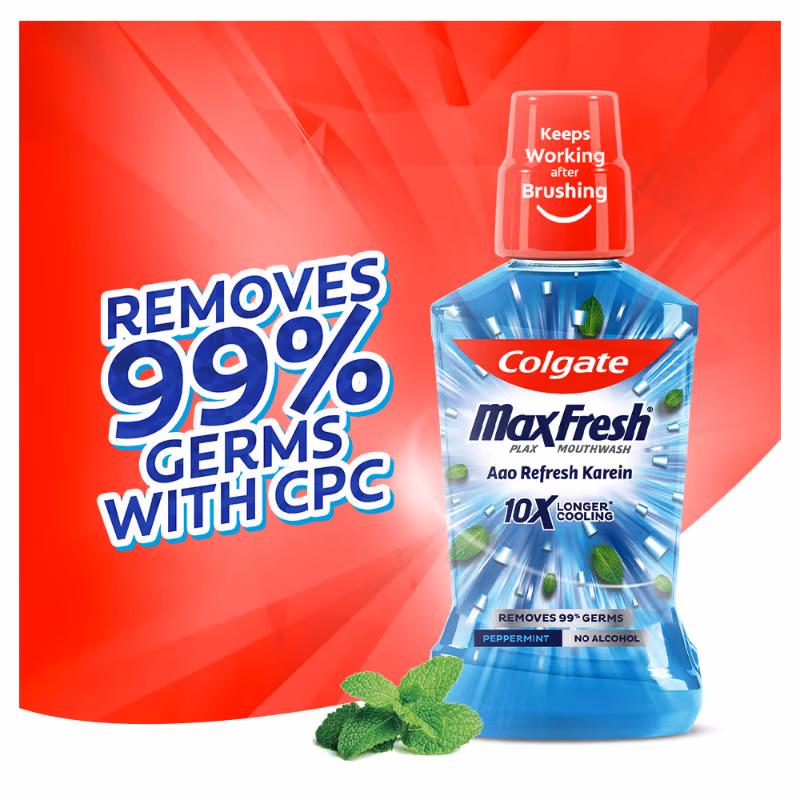 Colgate - Pepper Mint - Maxfresh - Plax Antibacterial - Mouthwash