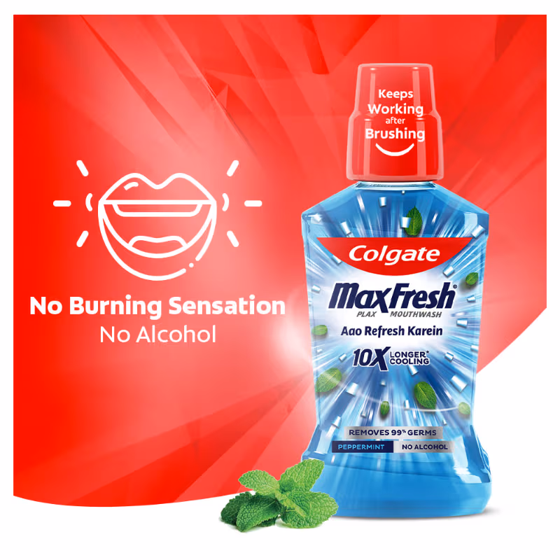 Colgate - Pepper Mint - Maxfresh - Plax Antibacterial - Mouthwash