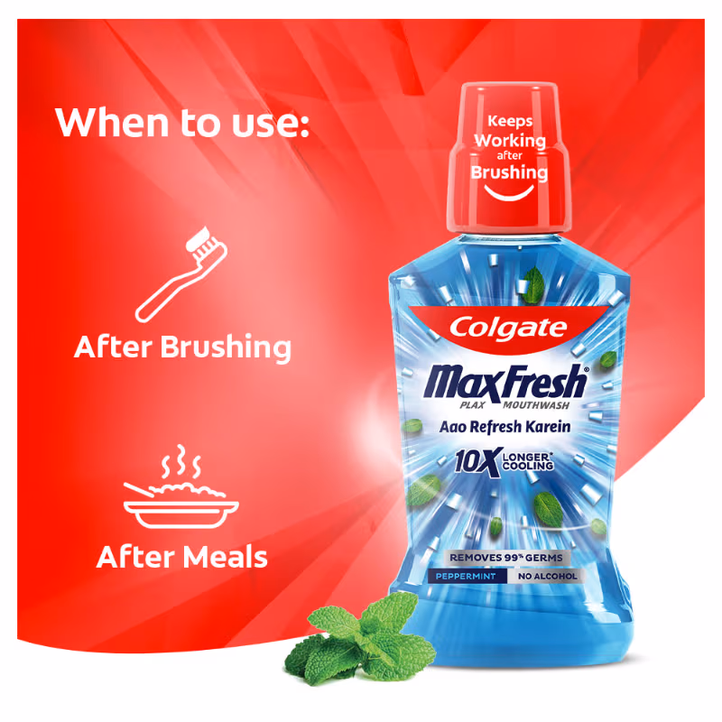Colgate - Pepper Mint - Maxfresh - Plax Antibacterial - Mouthwash