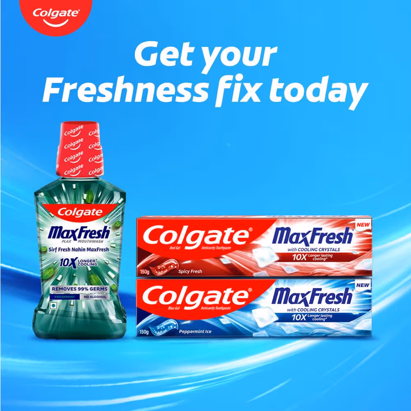 Colgate - Fresh Mint - Maxfresh - Plax Antibacterial - Mouthwash