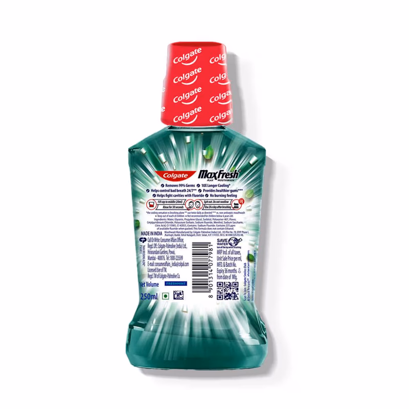 Colgate - Fresh Mint - Maxfresh - Plax Antibacterial - Mouthwash