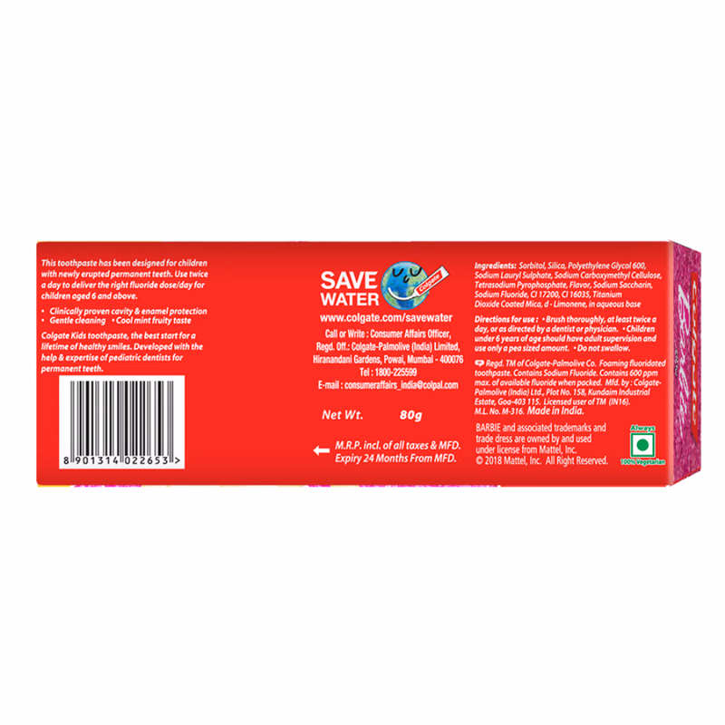 Colgate - Kid's Barbie - Anticavity Toothpaste