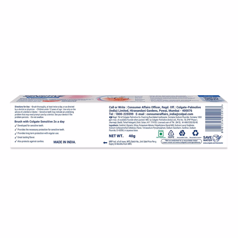 Colgate - Sensitive - Toothpaste with Clove Oil