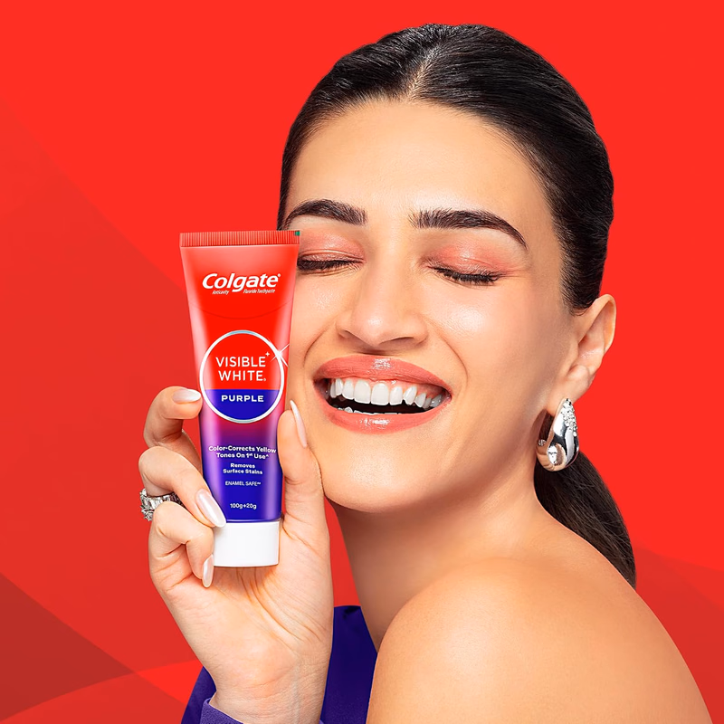 Colgate - Visible White - Purple - Toothpaste for Teeth Whitening