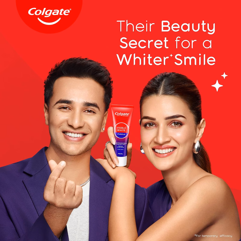 Colgate - Visible White - Purple - Toothpaste for Teeth Whitening