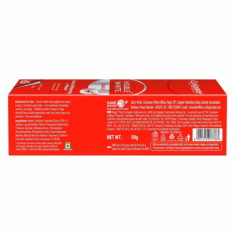 Colgate - Visible White - Daily - Whitening Toothpaste