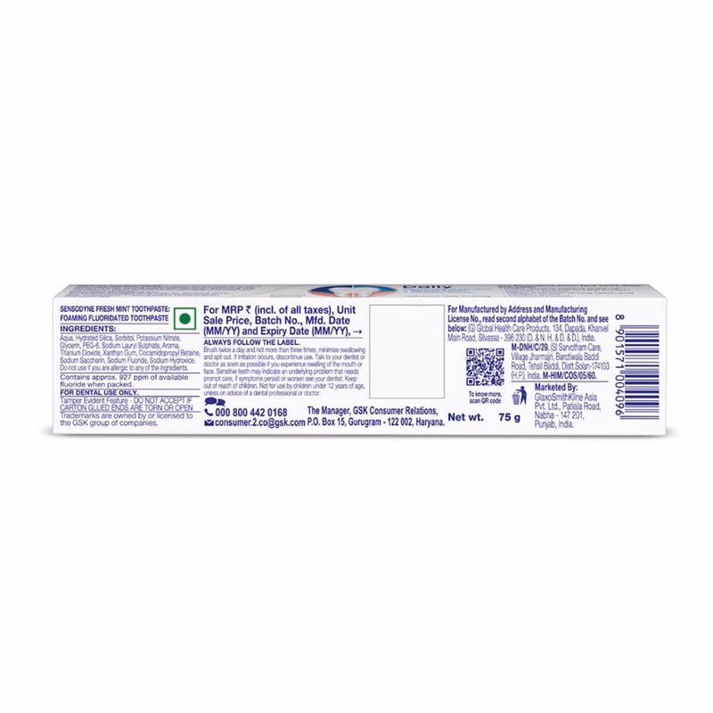Sensodyne - Fresh Gel - Daily Sensitivity Relief - Tooth Paste